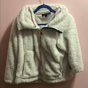 Cozy White Sherpa Jacket Tommy Hilfiger